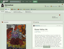 Tablet Screenshot of mistressmuse.deviantart.com