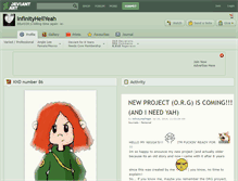Tablet Screenshot of infinityhellyeah.deviantart.com