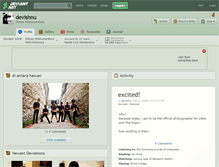 Tablet Screenshot of devishnu.deviantart.com