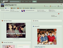 Tablet Screenshot of celticthunder113.deviantart.com