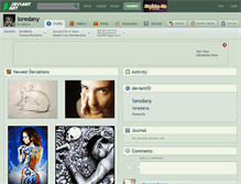 Tablet Screenshot of loredany.deviantart.com