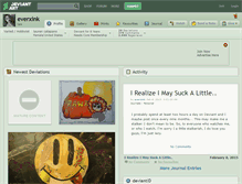 Tablet Screenshot of everxink.deviantart.com