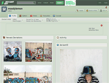 Tablet Screenshot of moodylemon.deviantart.com