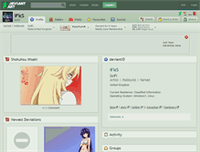 Tablet Screenshot of ifics.deviantart.com