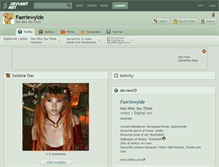 Tablet Screenshot of faeriewylde.deviantart.com