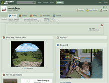Tablet Screenshot of homiebear.deviantart.com