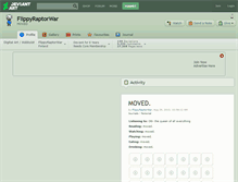 Tablet Screenshot of flippyraptorwar.deviantart.com