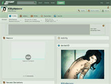 Tablet Screenshot of kittymeoww.deviantart.com