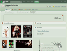 Tablet Screenshot of poisonedperfection.deviantart.com