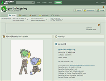 Tablet Screenshot of gearthehedgehog.deviantart.com