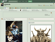 Tablet Screenshot of myketurda.deviantart.com
