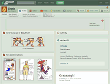 Tablet Screenshot of chosis.deviantart.com