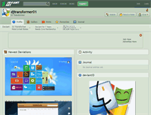 Tablet Screenshot of djtransformer01.deviantart.com
