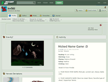 Tablet Screenshot of kw5ttl.deviantart.com