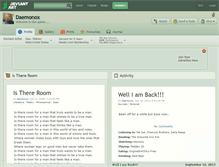 Tablet Screenshot of daemonox.deviantart.com