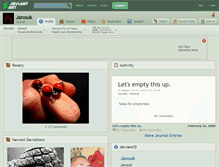 Tablet Screenshot of janouk.deviantart.com