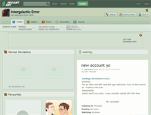 Tablet Screenshot of intergalactic-error.deviantart.com