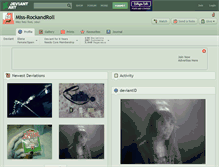 Tablet Screenshot of miss-rockandroll.deviantart.com
