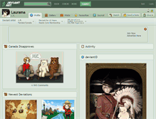 Tablet Screenshot of laurama.deviantart.com