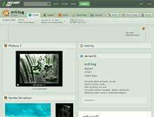 Tablet Screenshot of evil-bug.deviantart.com