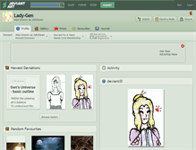 Tablet Screenshot of lady-gen.deviantart.com