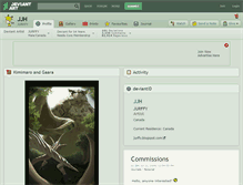 Tablet Screenshot of jjh.deviantart.com