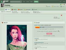 Tablet Screenshot of nixuboy.deviantart.com