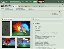 Tablet Screenshot of loki-antyr.deviantart.com