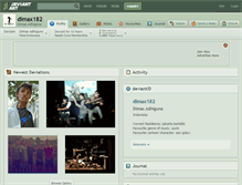 Tablet Screenshot of dimax182.deviantart.com