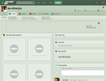 Tablet Screenshot of davidfootjob.deviantart.com