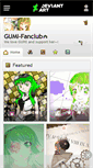 Mobile Screenshot of gumi-fanclub.deviantart.com