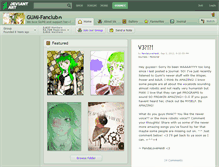 Tablet Screenshot of gumi-fanclub.deviantart.com