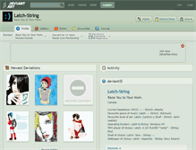 Tablet Screenshot of latch-string.deviantart.com