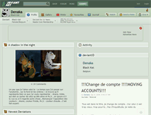 Tablet Screenshot of denaka.deviantart.com
