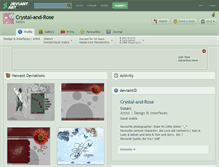 Tablet Screenshot of crystal-and-rose.deviantart.com