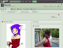 Tablet Screenshot of becca-ish.deviantart.com