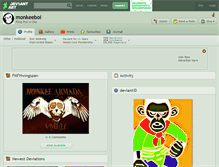 Tablet Screenshot of monkeeboi.deviantart.com