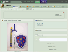 Tablet Screenshot of lynkwulf.deviantart.com