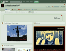 Tablet Screenshot of littleanimeangel2007.deviantart.com