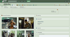 Desktop Screenshot of infinite-blue.deviantart.com