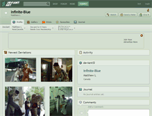 Tablet Screenshot of infinite-blue.deviantart.com