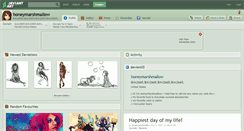 Desktop Screenshot of honeymarshmallow.deviantart.com