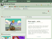 Tablet Screenshot of cafe-au-lait-foncee.deviantart.com