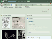 Tablet Screenshot of eu-pho-ric.deviantart.com