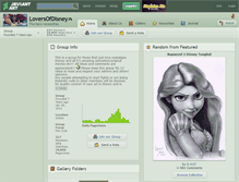 Tablet Screenshot of loversofdisney.deviantart.com