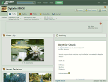 Tablet Screenshot of digitalissstock.deviantart.com