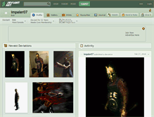 Tablet Screenshot of impaler07.deviantart.com