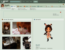 Tablet Screenshot of myushi.deviantart.com