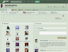 Tablet Screenshot of nooniepuubunny.deviantart.com