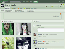 Tablet Screenshot of dead-by-mistake.deviantart.com